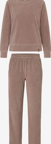 Vivisence Jogginganzug '9206kmpl' in Beige: Vorderseite