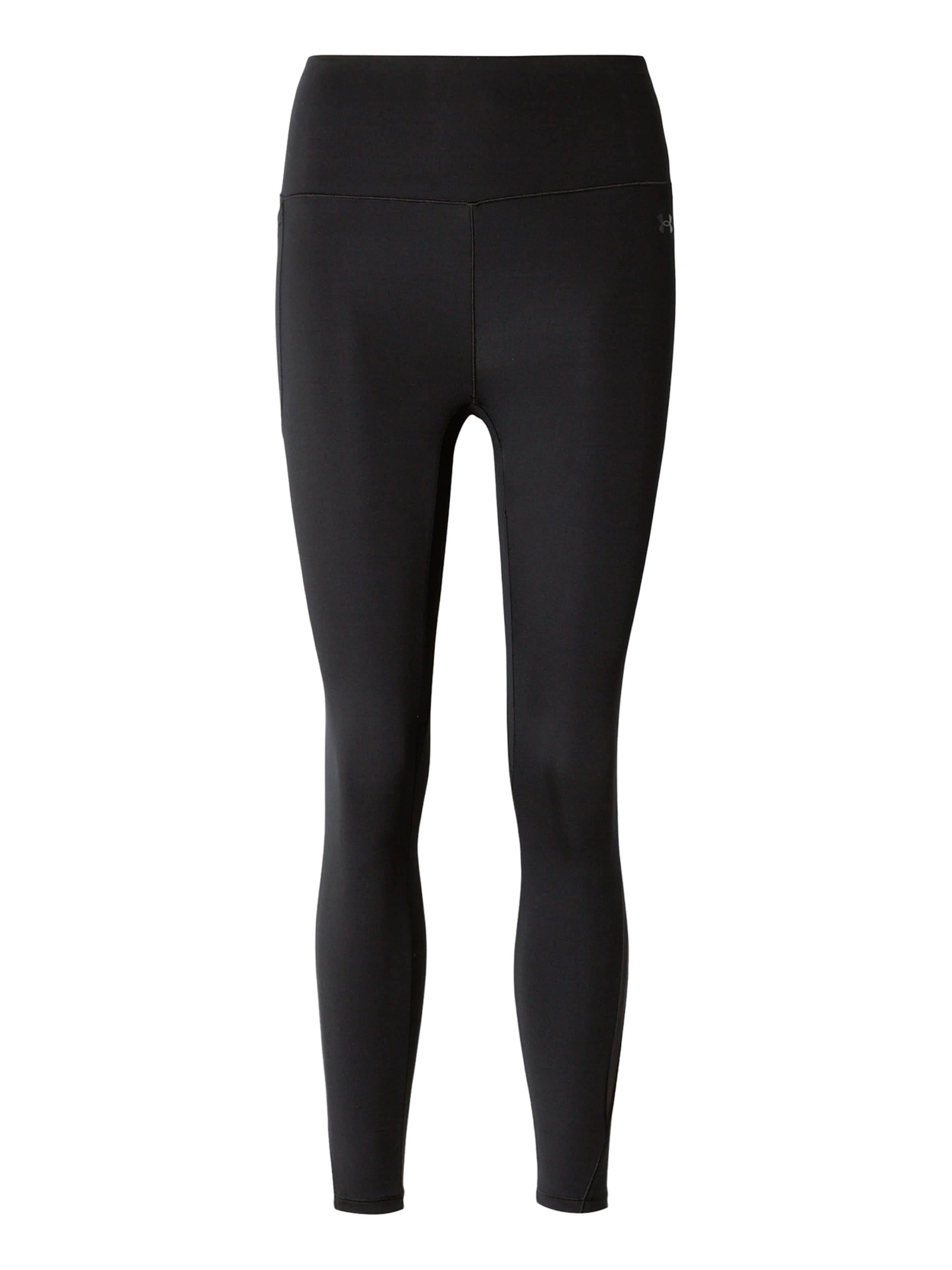UNDER ARMOUR Skinny Workout Pants 'Motion' in Black: front