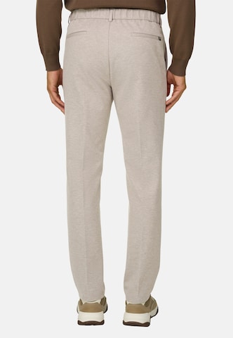 Boggi Milano Slim fit Pleat-Front Pants in Brown