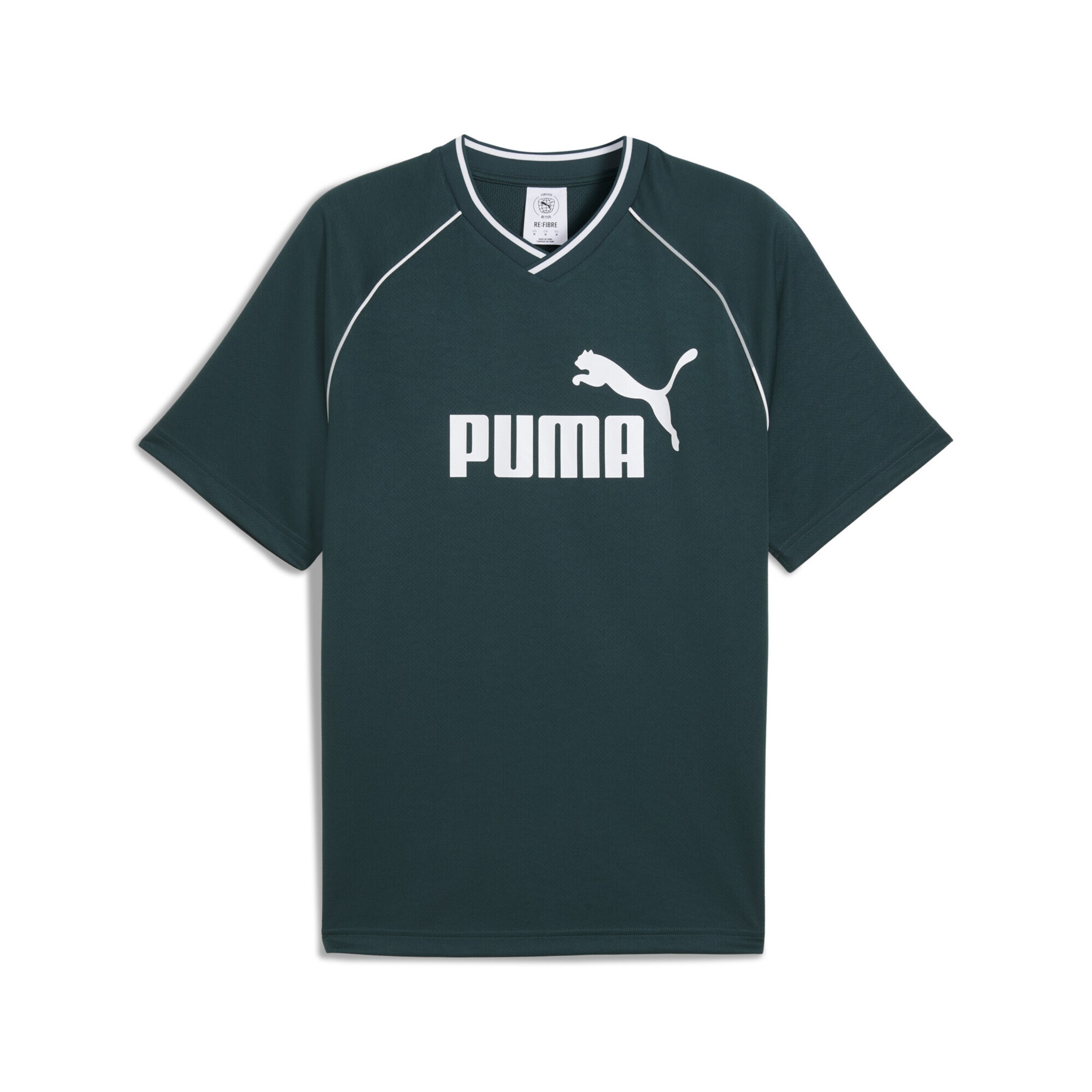 PUMA Funktionsshirt 'Essentials' in Grün: Vorderseite