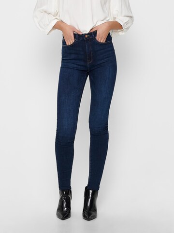 Skinny Jean 'Paola' ONLY en bleu : devant