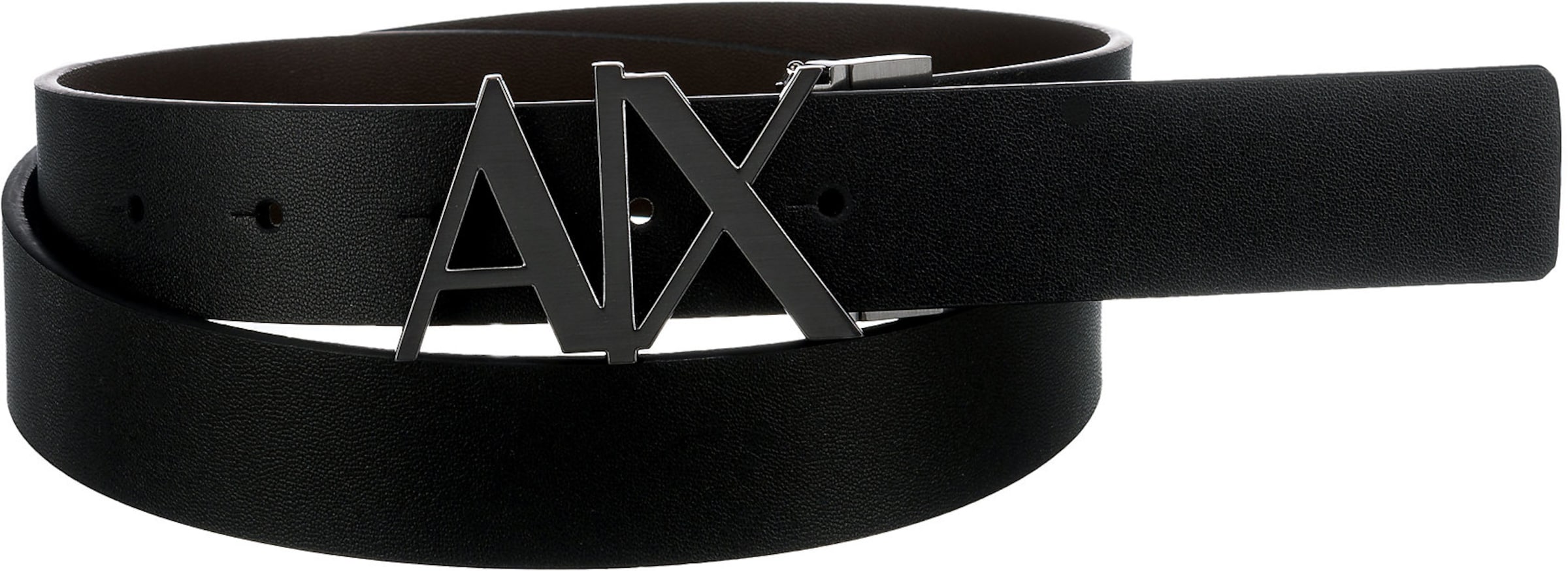 ARMANI EXCHANGE Gürtel in Schwarz: Vorderseite