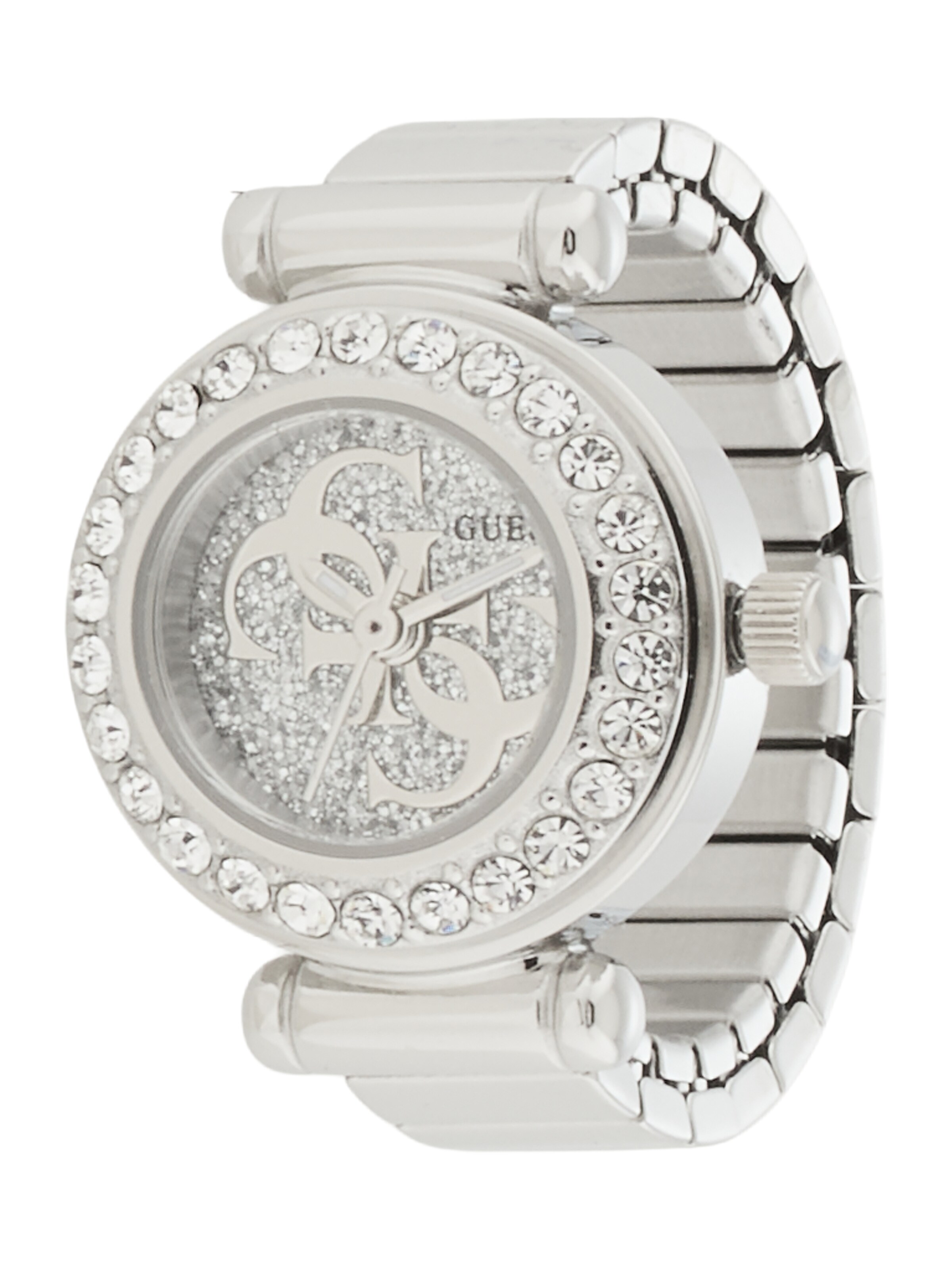 sudrabs GUESS Analogais pulkstenis: no priekšpuses