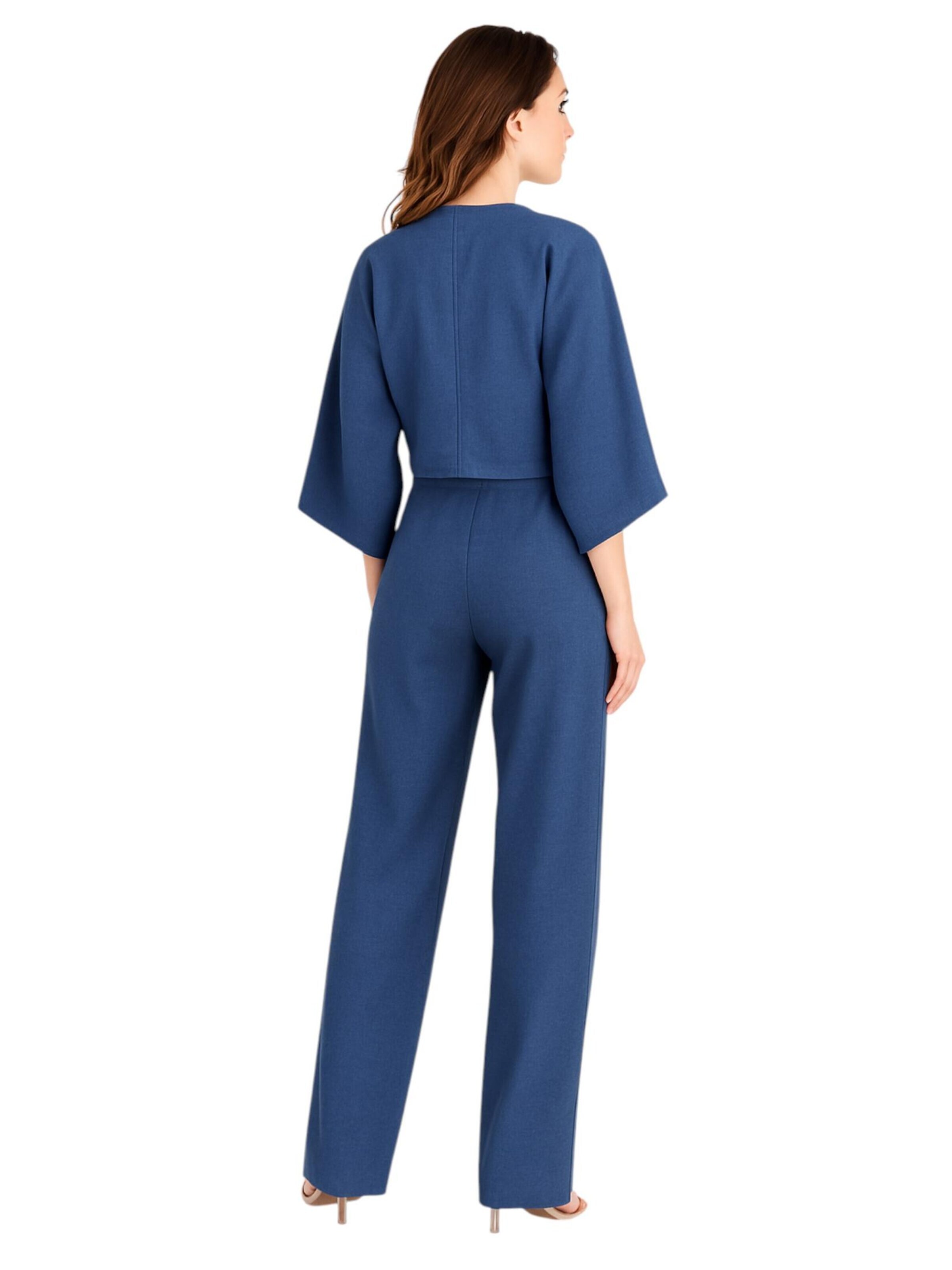 fashionshowcase - Pierna ancha Pantalón 'LIRIN' en azul