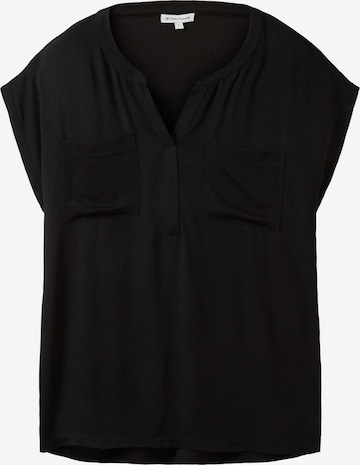 TOM TAILOR Blouse in Black: front