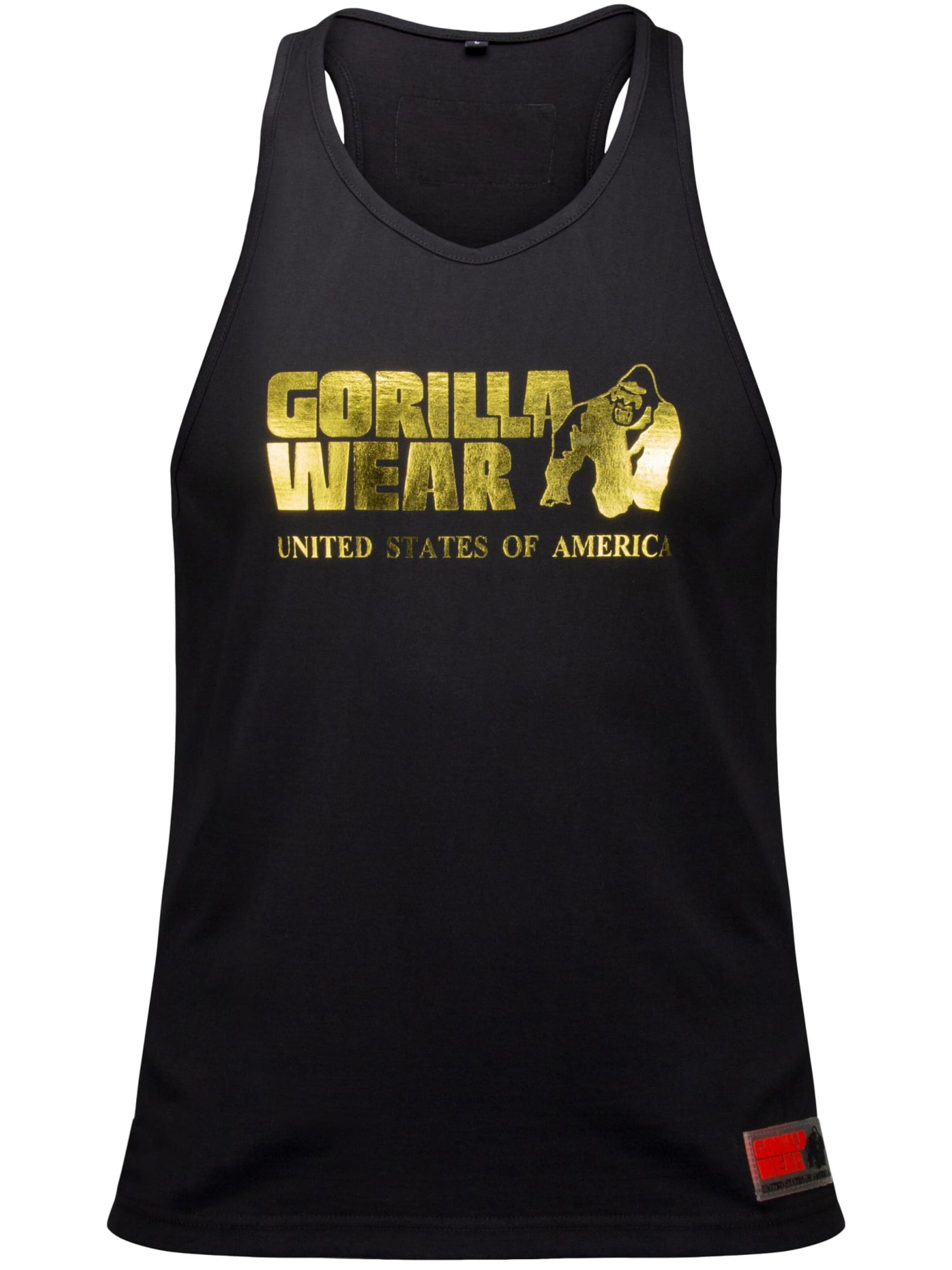 Maglia funzionale 'Classic ' di Gorilla Wear in nero: frontale