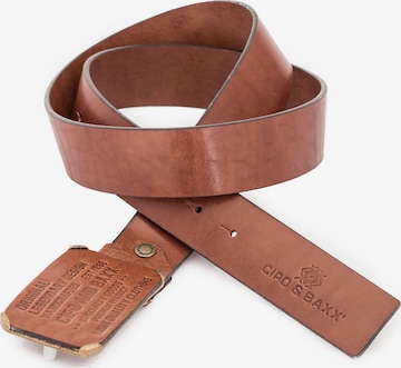 CIPO & BAXX Belt in Brown: front