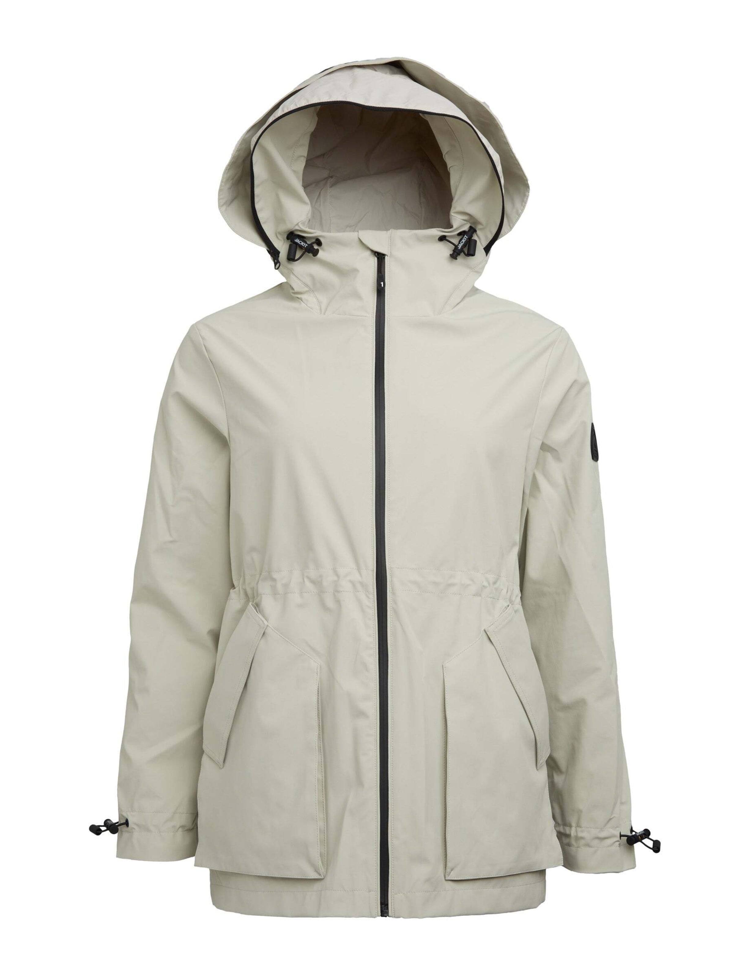 Giacca per outdoor ' Helio Mid Windbreaker ' di JACK1T in bianco: frontale