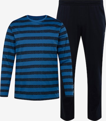 Men Plus Pyjama lang in Zwart: voorkant