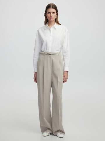 Ipekyol Wide leg Pleat-Front Pants in Beige