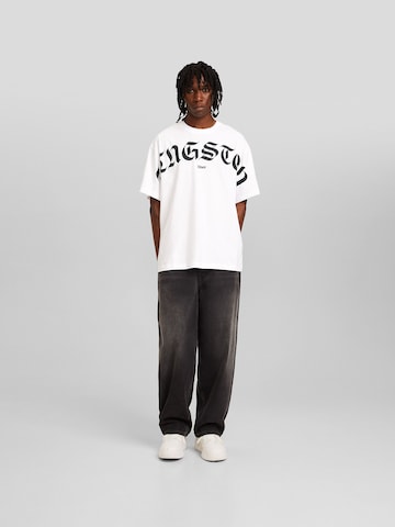 Bershka T-Shirt in Weiß