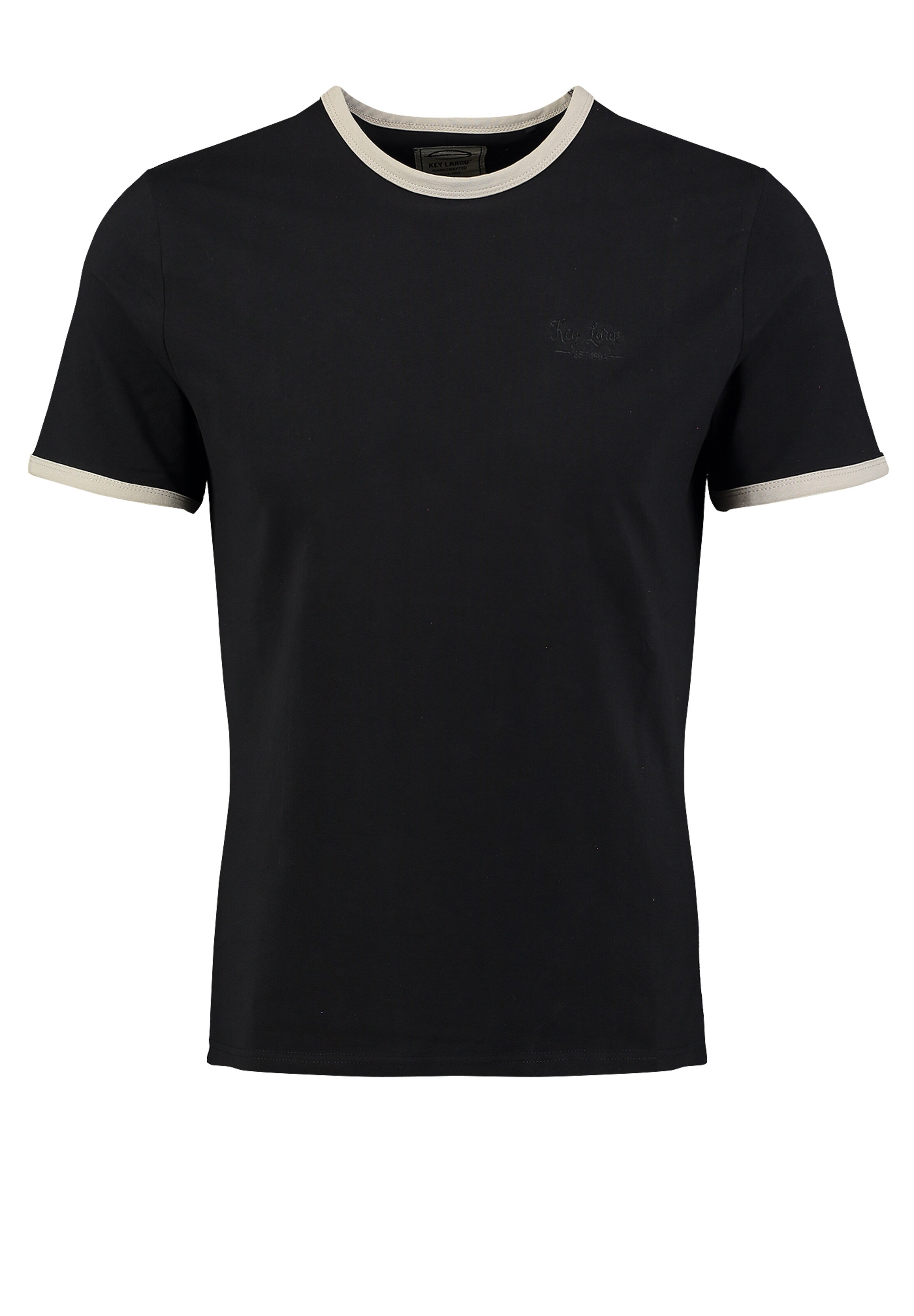 Key Largo T-Shirt en XXXL en noir / blanc, Vue avec produit