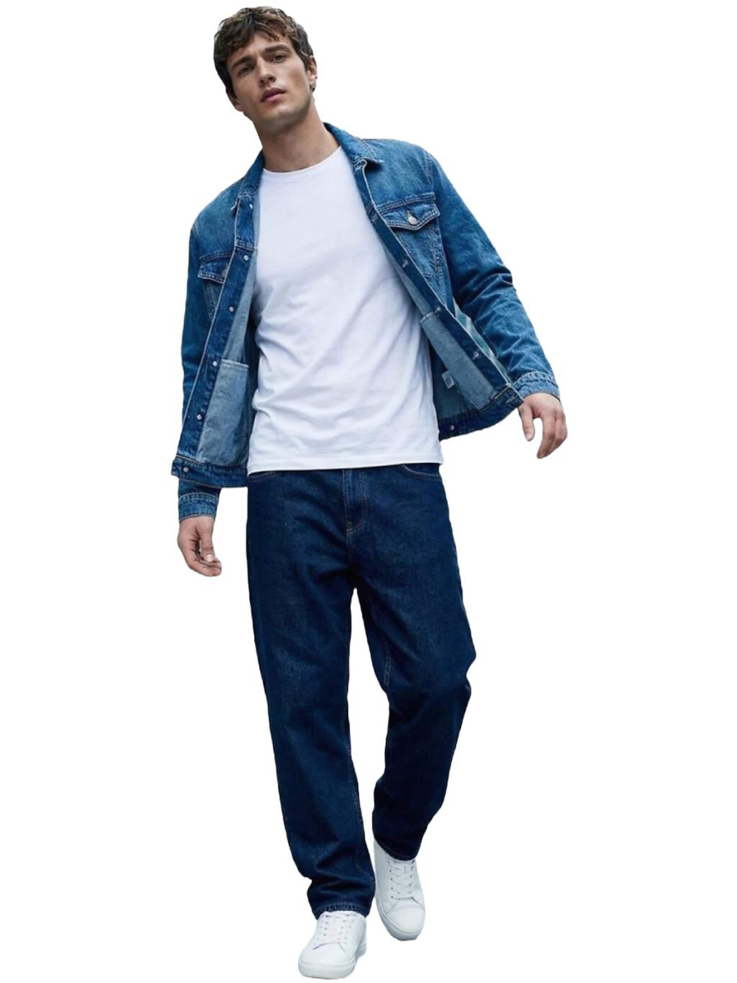 Maglietta 'LTB Jeans Herren Basic Sweatshirt' di LTB Jeans in bianco: frontale