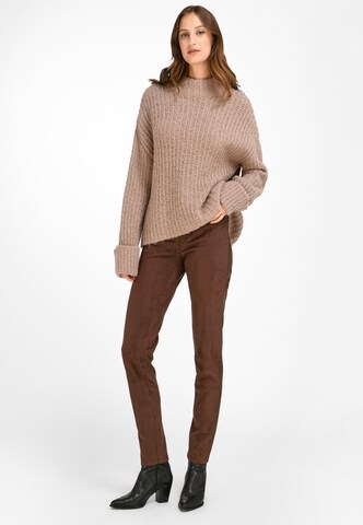 Regular Pantalon Peter Hahn en marron