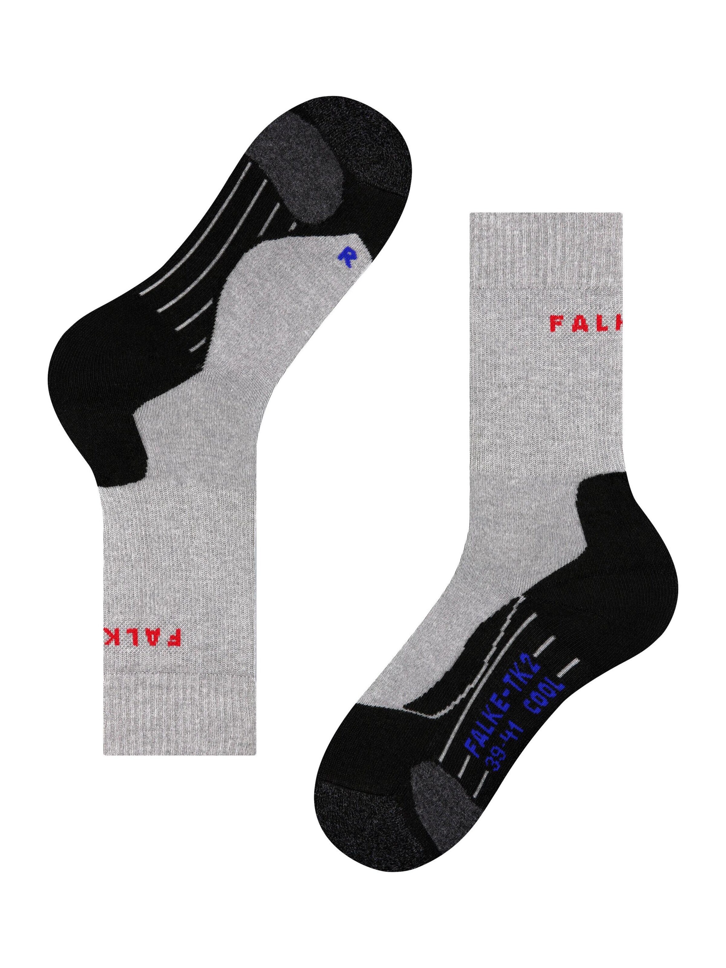 FALKE Sportsocken 'TK2 Explore Cool'‌‌‌‌‌‌ in Grau