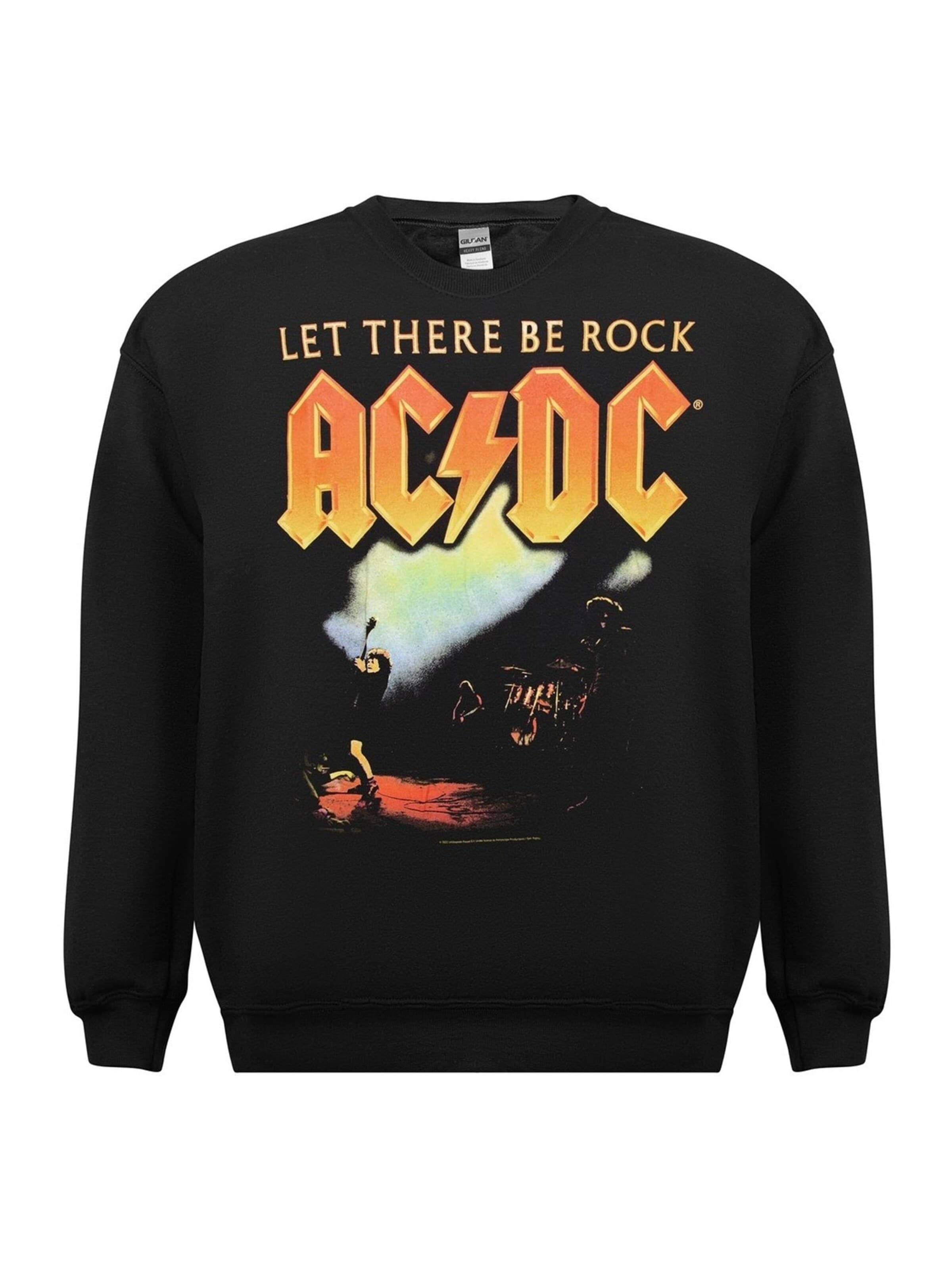 AC/DC Sweatshirt 'AC/DC AC/DC - Let there be rock  Sweatshirt Sweatshirt'‌‌‌‌‌‌‌‌‌ in Schwarz: Vorderseite