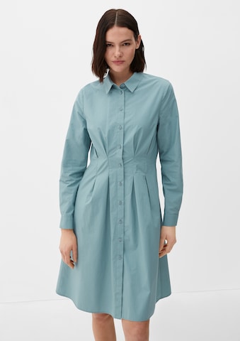 s.Oliver Платье-рубашка в Синий: спереди