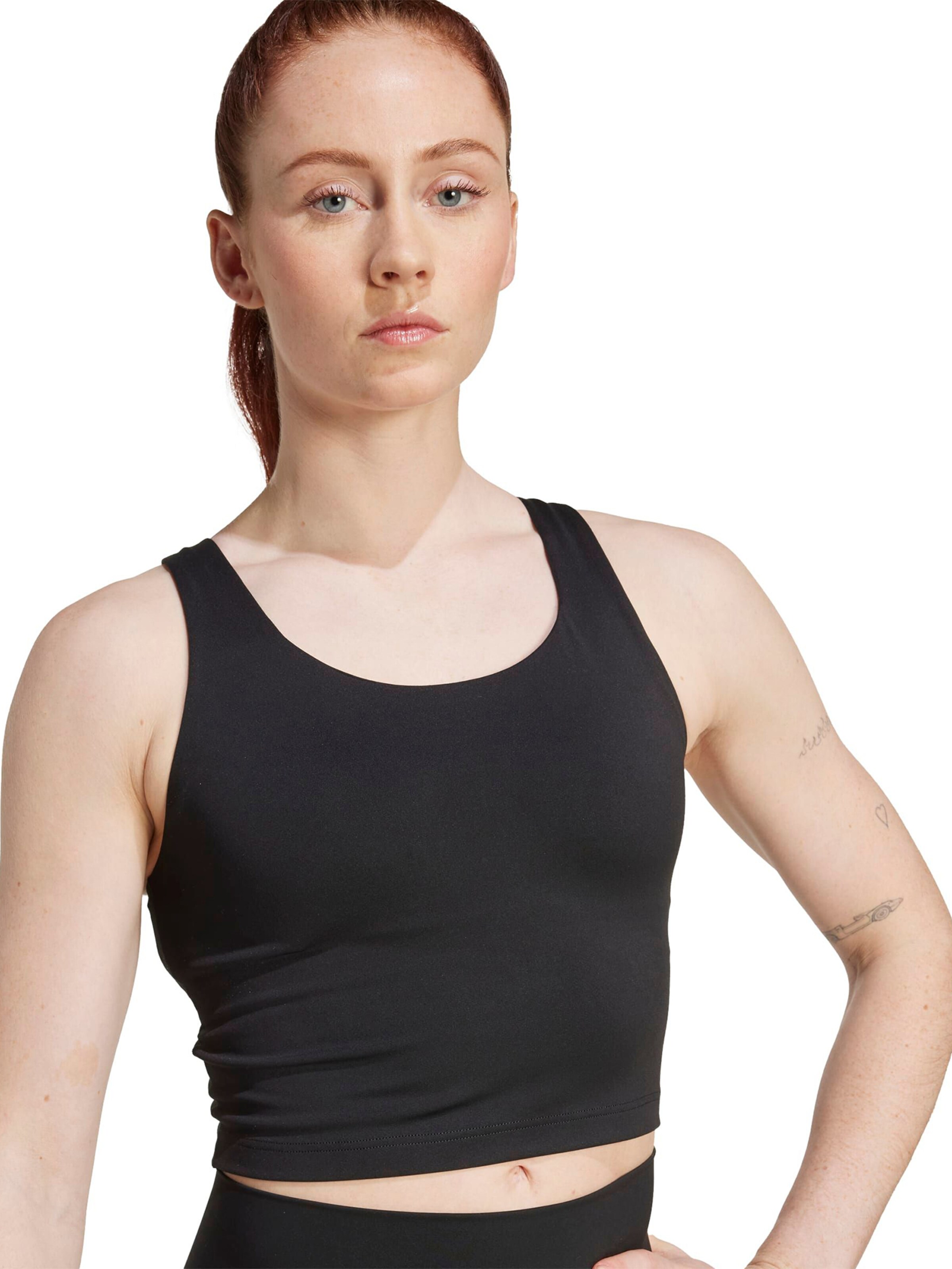 ADIDAS PERFORMANCE - Bustier Sujetador deportivo 'All Me' en negro: frente