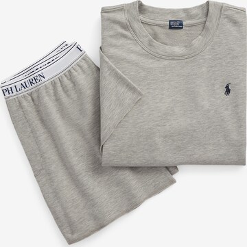 Pyjama ' Short Sleeve Shirt & Short Set ' Polo Ralph Lauren en gris : devant