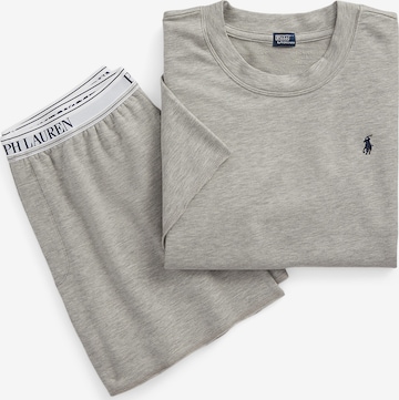 Polo Ralph Lauren Pyjama ' Short Sleeve Shirt & Short Set ' in Grau: predná strana