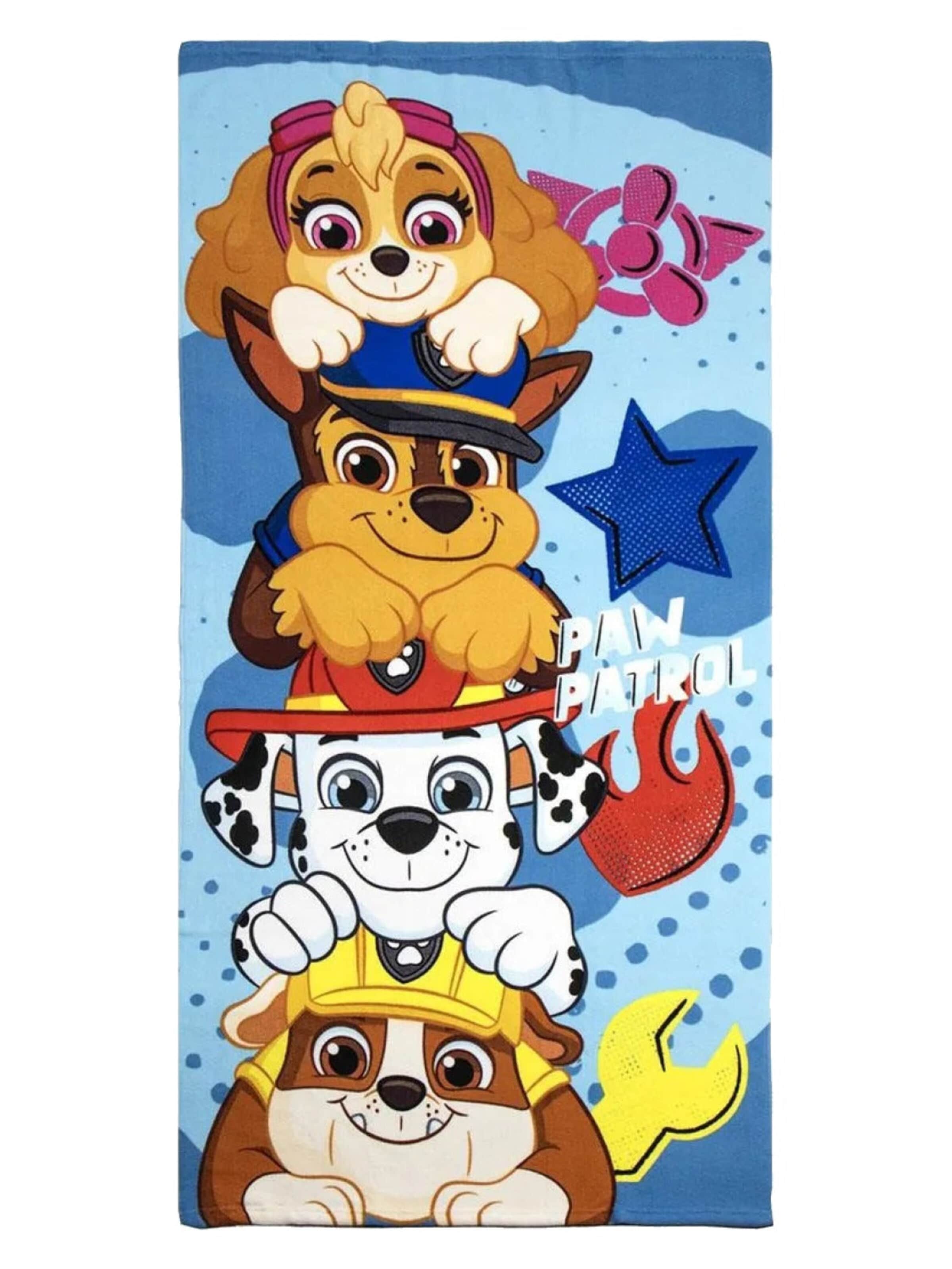 PAW Patrol Strandtuch‌‌‌‌‌‌ in Blau: Vorderseite