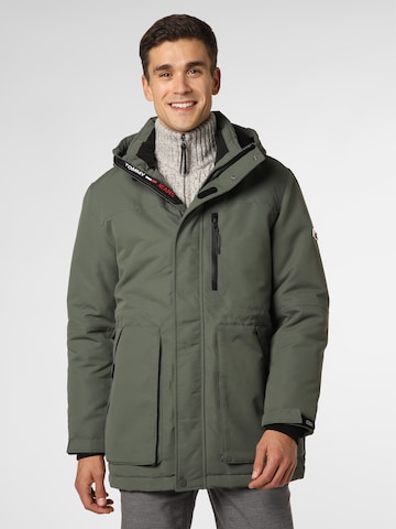 TOMMY HILFIGER Winter Parka in Green: front