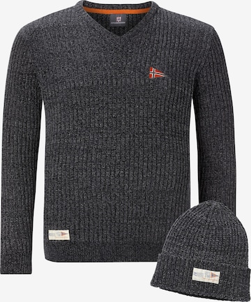 Jan Vanderstorm Sweater 'Ronai' in Grey: front