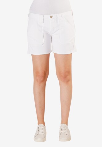 Le Temps Des Cerises Regular Pants 'Olsen2' in White: front