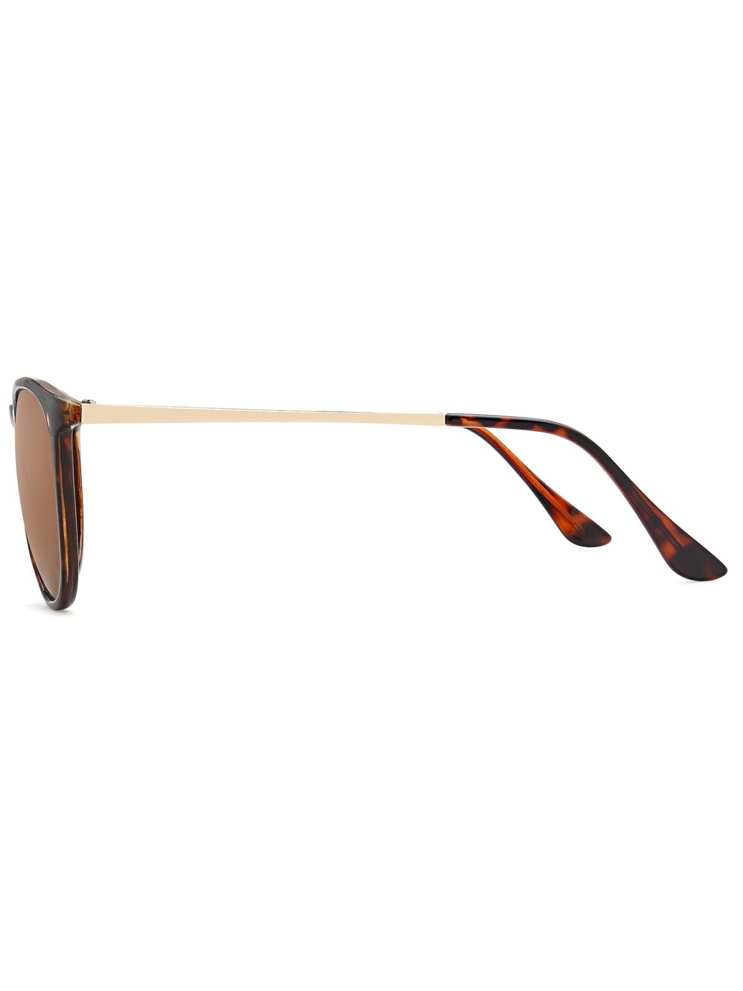 styleBREAKER Sonnenbrille 'Sonnenbrille mit ovalen Gläsern'‌‌‌‌‌ in Braun