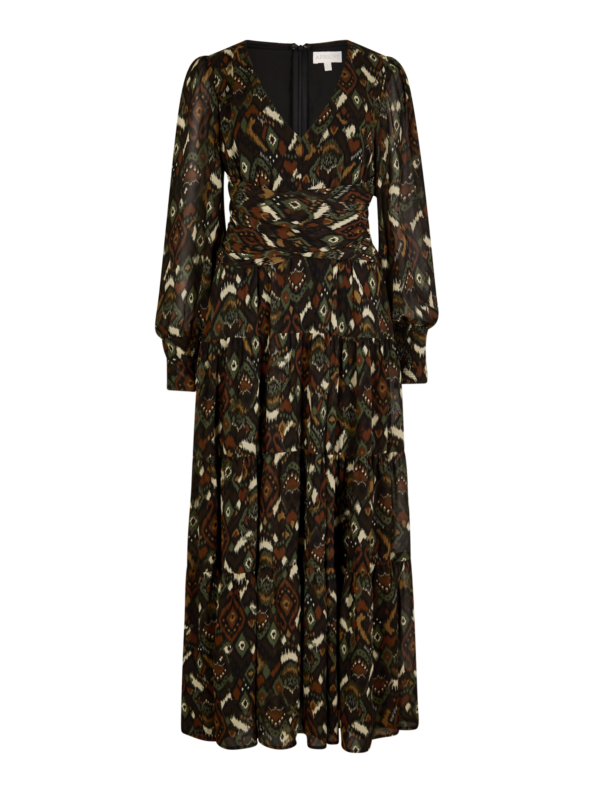 Apricot Dress 'Ikat' in Mixed colours: front