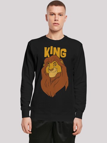Sweat-shirt 'Disney The König der Löwen Mufasa King' F4NT4STIC en noir : devant