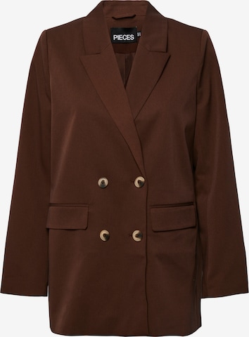 Blazer 'THELMA' PIECES en marron : devant