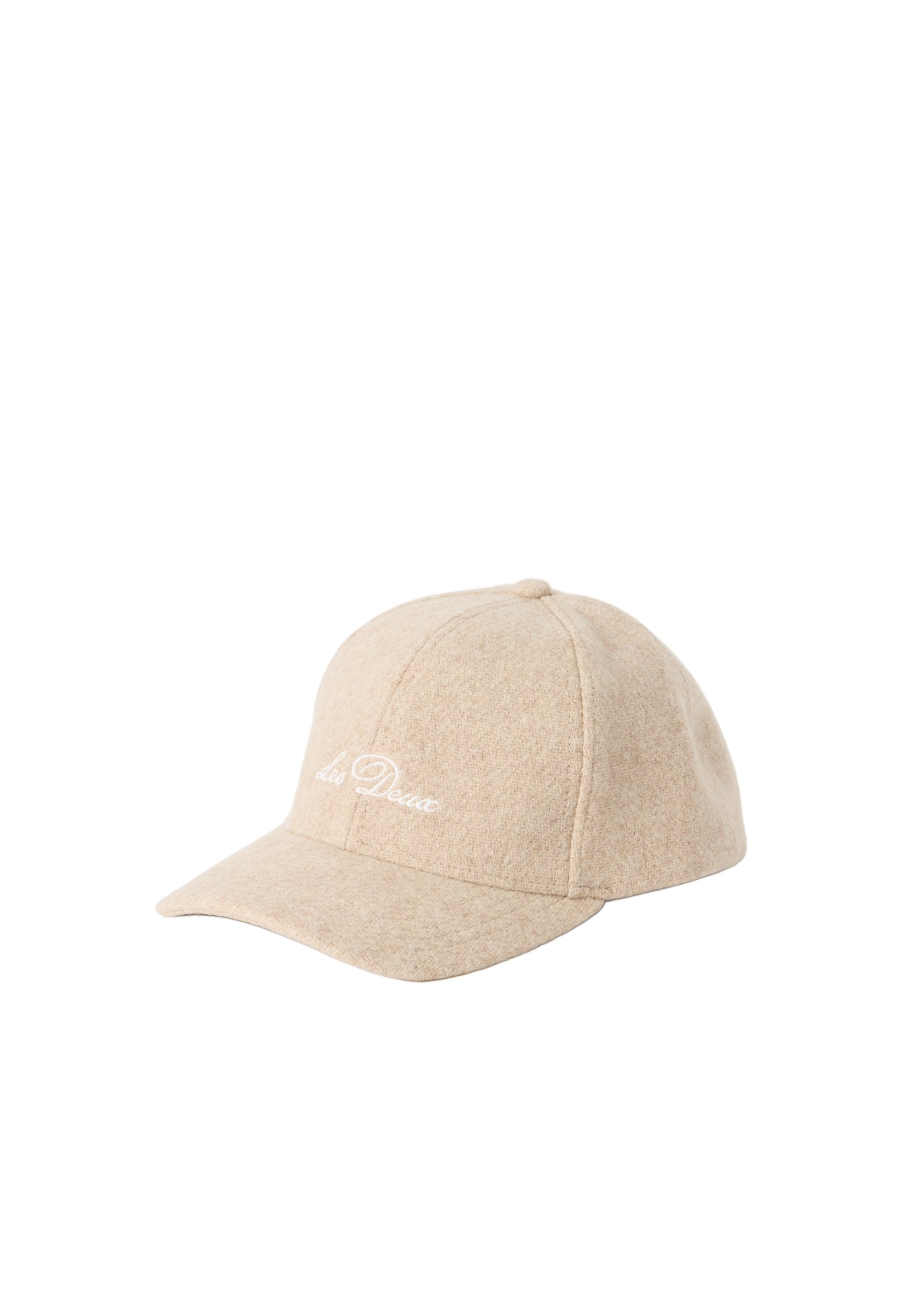 Les Deux Hætte i beige: forside