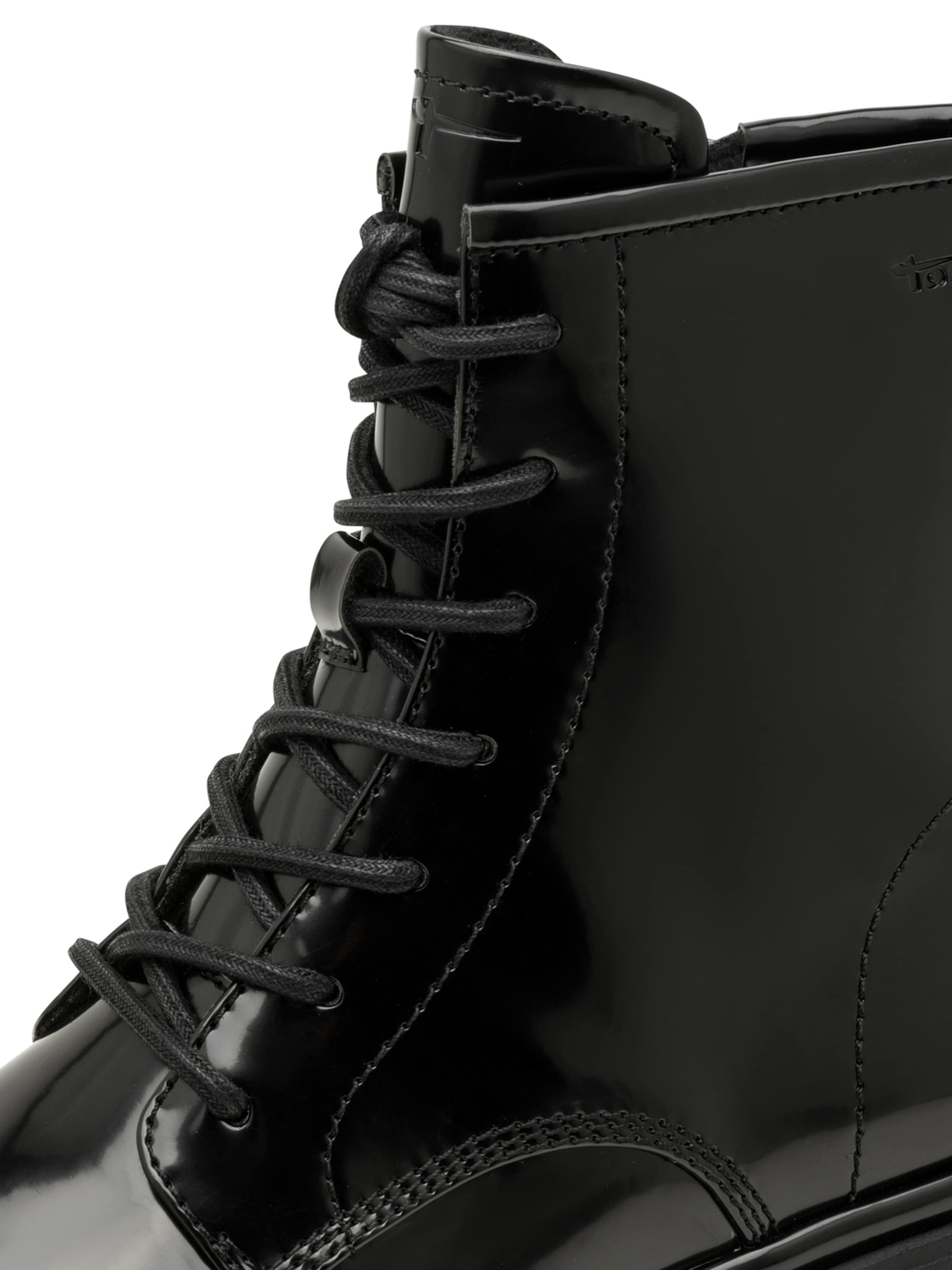 Tamaris Lace-up bootie in Black