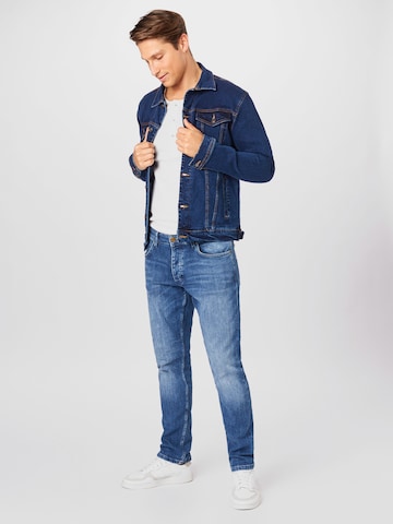 Denim Project Regular fit Between-Season Jacket 'Kash' in Blue