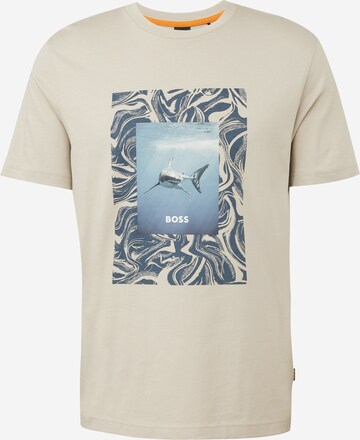 T-Shirt 'Tucan' BOSS en beige : devant