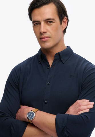 Coupe regular Chemise Superdry & Co en bleu