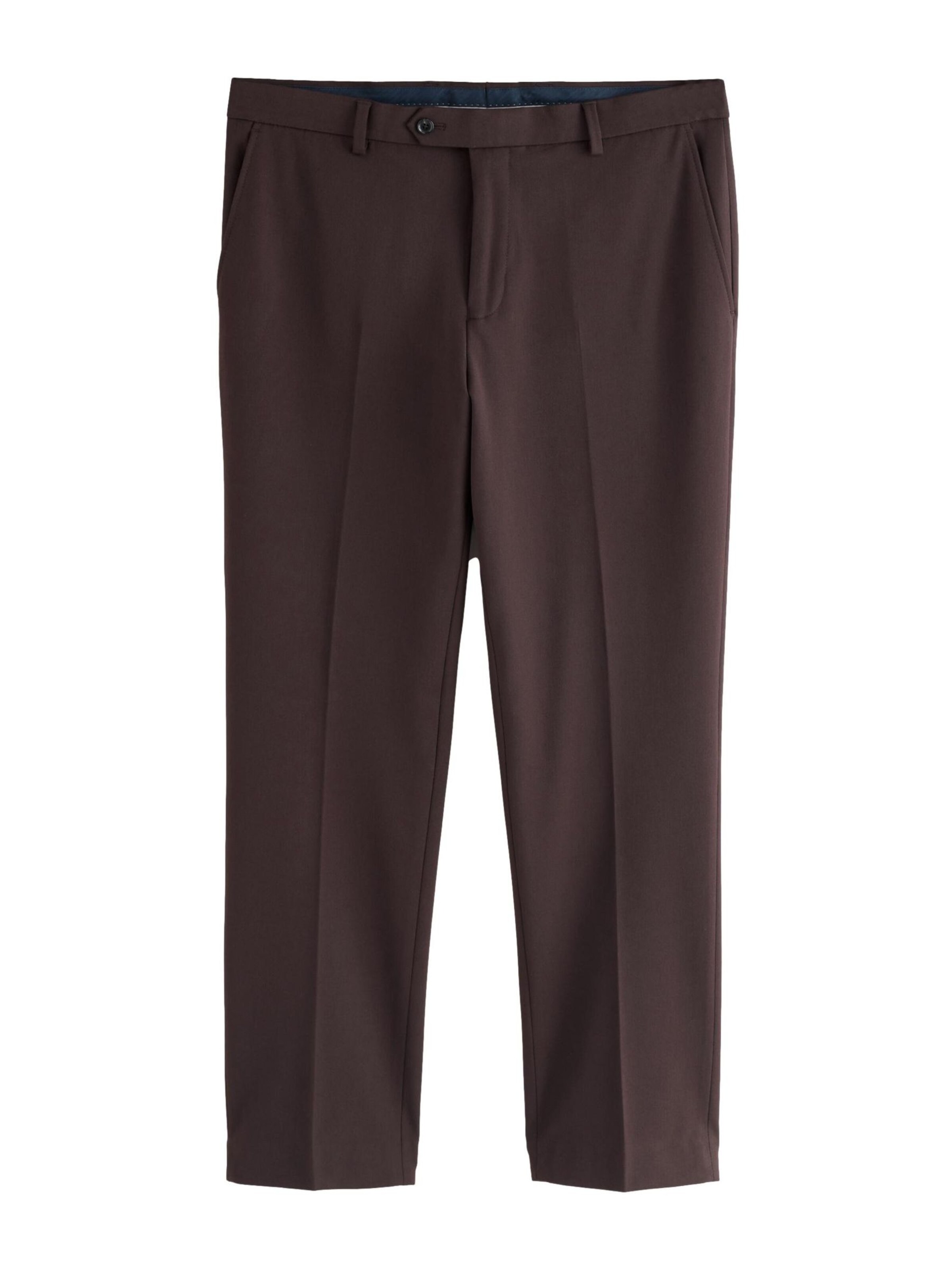 Next Regular Trousers in Brown: front