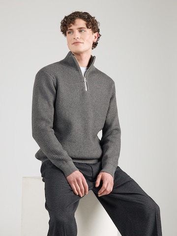 JACK & JONES Kampsun 'RDDWalt', värv hall: eest vaates