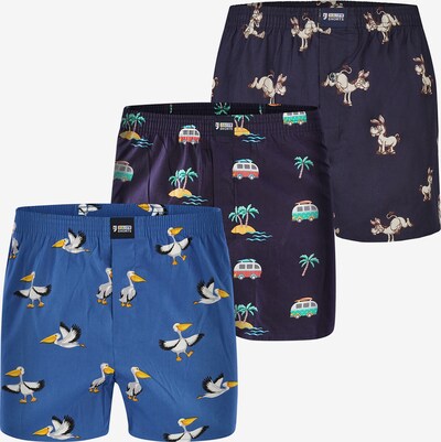 Happy Shorts Boxershorts ' Print Sets ' in de kleur Blauw, Productweergave