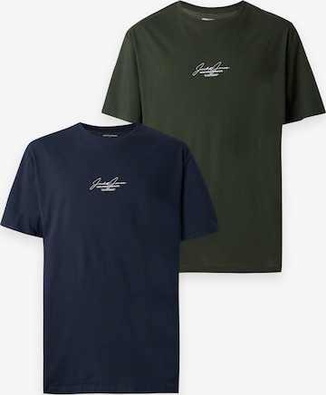 mėlyna Jack & Jones Plus Marškinėliai 'JJCOVER SCRIPT': priekis
