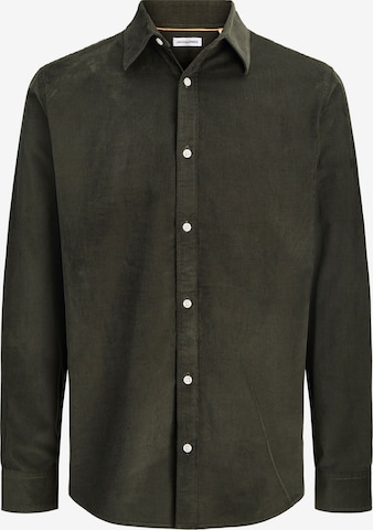 JACK & JONES - Regular Fit Camisa 'JJEFIELD' em verde: frente