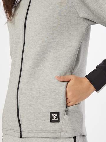 Hummel Athletic Zip-Up Hoodie 'Essi' in Grey