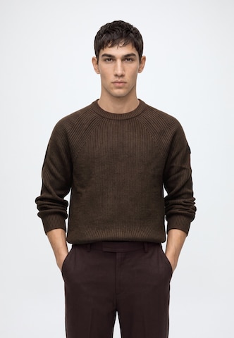 JACK & JONES Pullover 'JJEDENVER' in Braun
