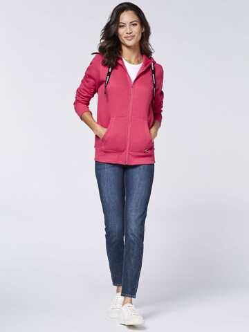 CHIEMSEE Zip-Up Hoodie in Pink