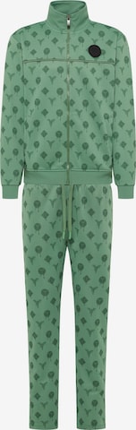 Carlo Colucci Sweatsuit ' Deltedesco ' in Green: front