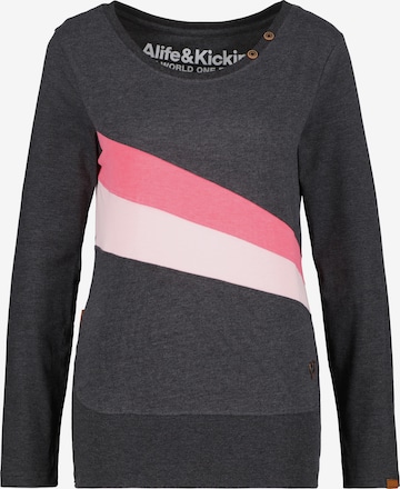 T-shirt Alife and Kickin en gris : devant