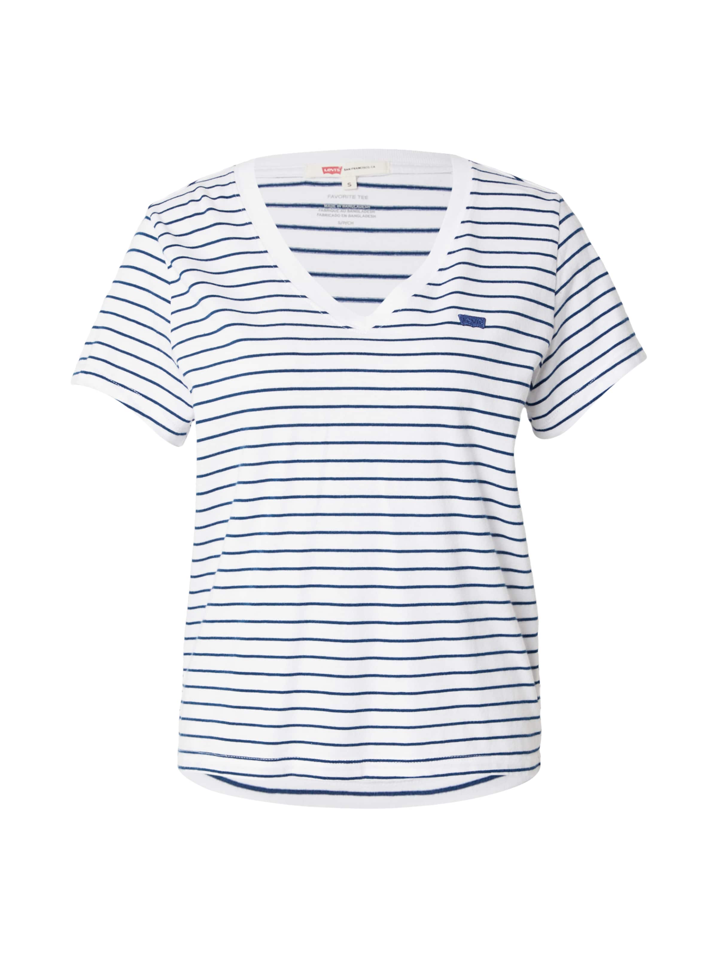 tengerészkék / fehér LEVI'S ® Póló 'Favorite Cotton V-Neck Tee', Termék nézet