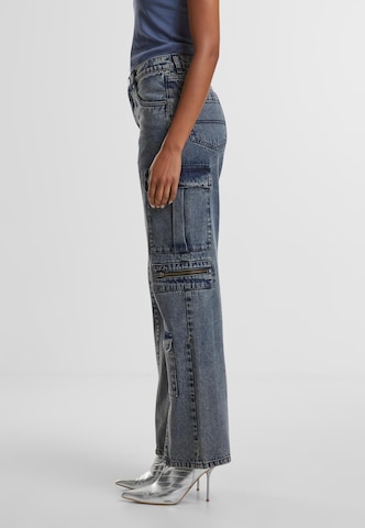 Loosefit Jeans cargo Urban Classics en bleu
