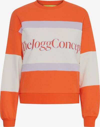 The Jogg Concept Sweatshirt in ecru / flieder / orange, Produktansicht